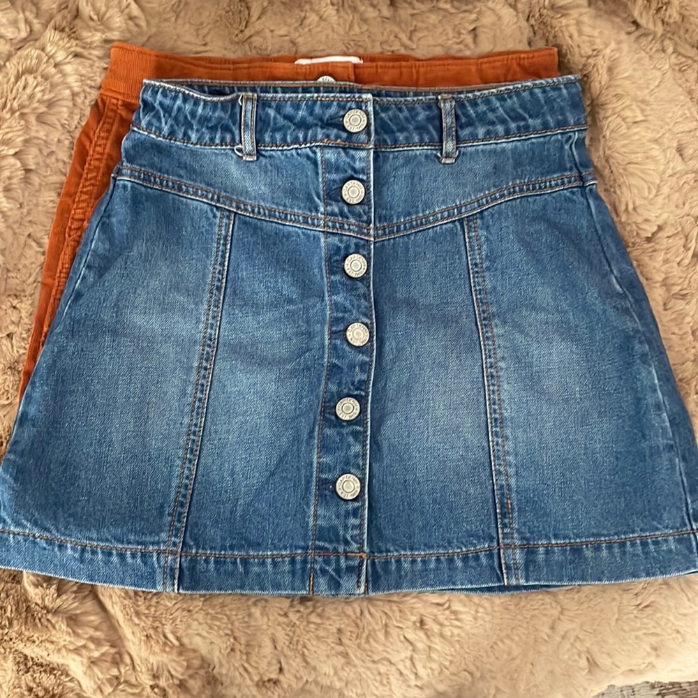 Two Skirts, from old navy and gap. In sizes 10 regular and  large 10-12.